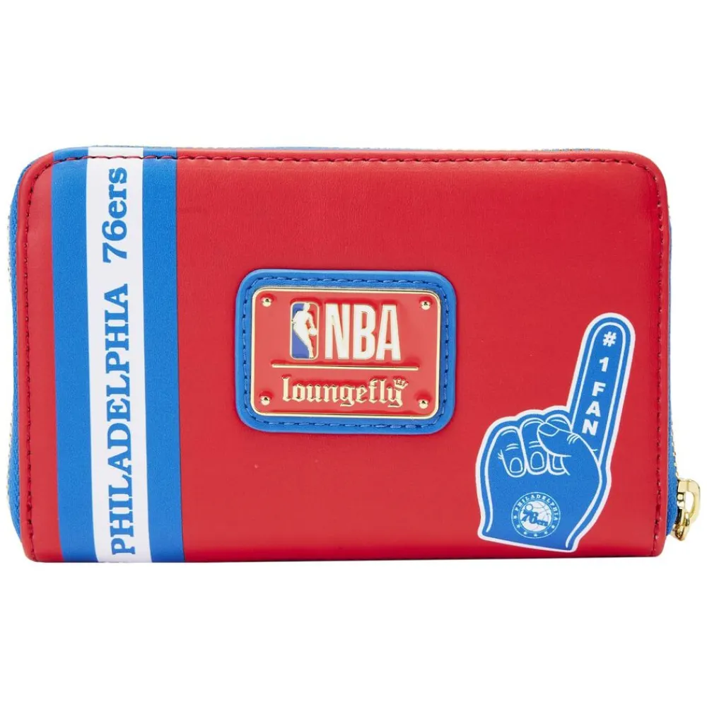 NBA Philadelphia 76Ers Patch Icons Zip Around Wallet Flash Sale