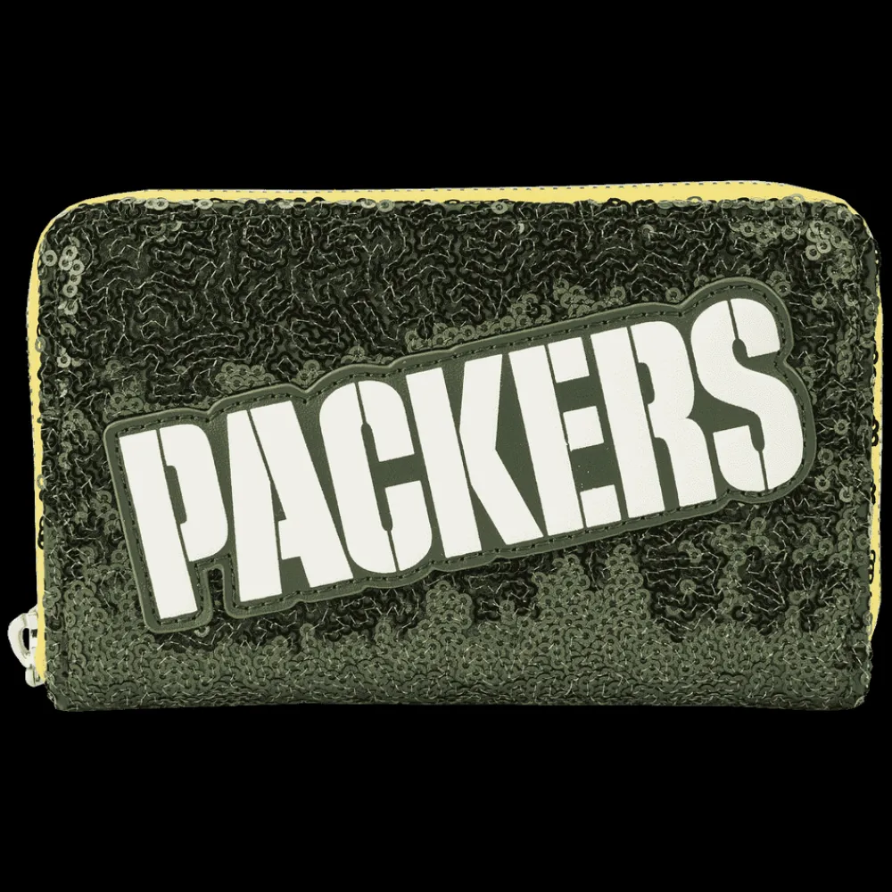 NFL Green Bay Packers Sequin Zip Around Wallet Best Sale