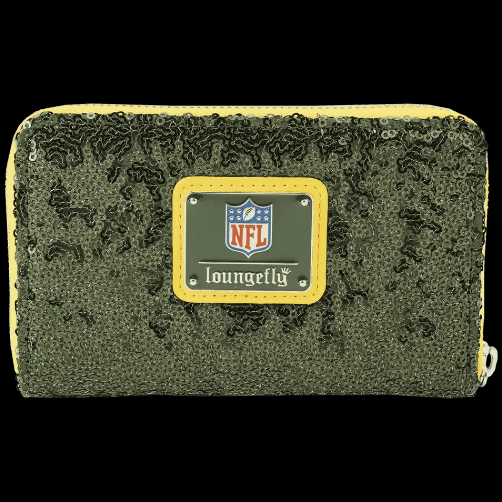NFL Green Bay Packers Sequin Zip Around Wallet Best Sale
