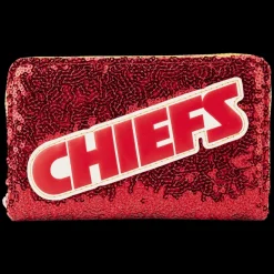 NFL Kansas City Chiefs Sequin Zip Around Wallet Best
