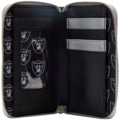 NFL Las Vegas Raiders Patches Zip Around Wallet Cheap
