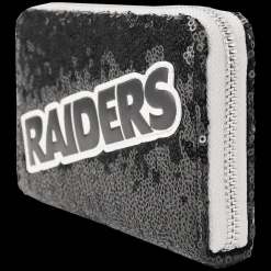NFL Las Vegas Raiders Sequin Zip Around Wallet Cheap