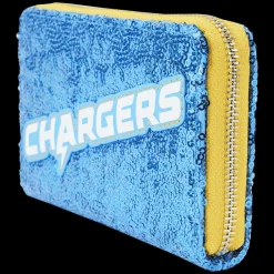 NFL Los Angeles Chargers Sequin Zip Around Wallet Cheap