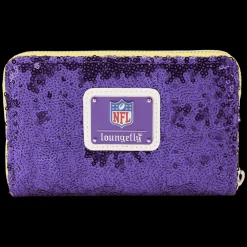 NFL Minnesota Vikings Sequin Zip Around Wallet Sale