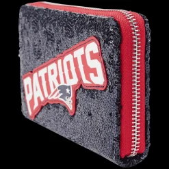 NFL New England Patriots Sequin Zip Around Wallet Best Sale