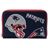 NFL New England Patriots Patches Zip Around Wallet Best