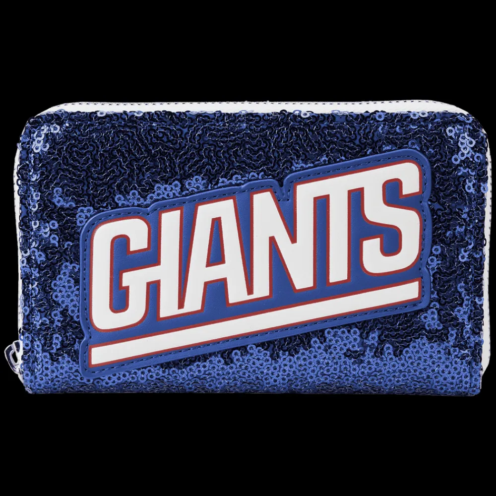 NFL New York Giants Sequin Zip Around Wallet Store