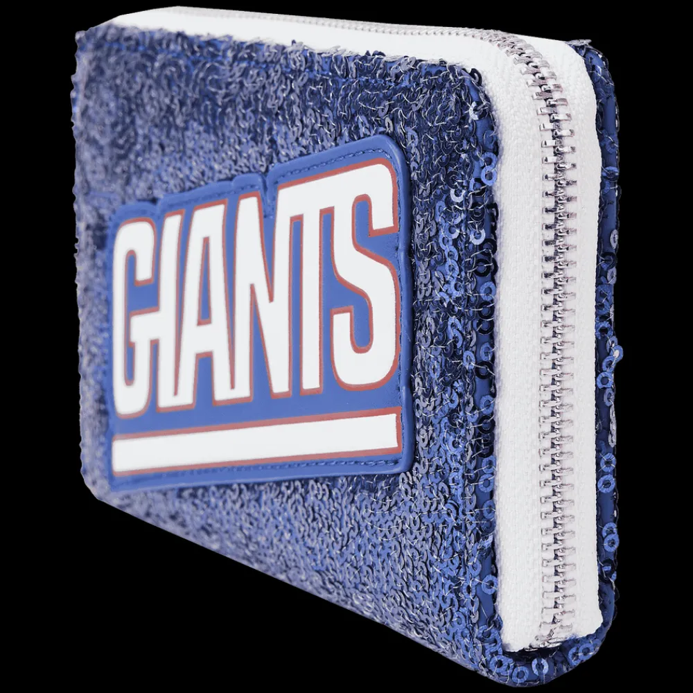 NFL New York Giants Sequin Zip Around Wallet Store