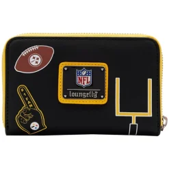 NFL Pittsburgh Steelers Patches Zip Around Wallet Flash Sale