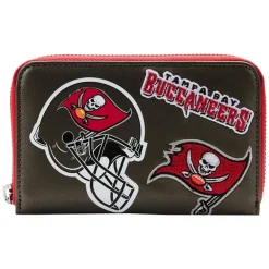 NFL Tampa Bay Buccaneers Patches Zip Around Wallet Flash Sale