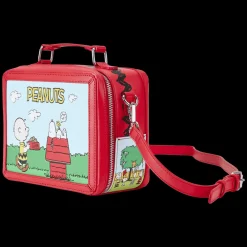 Peanuts Charlie Brown Vintage Lunchbox Crossbody Bag Flash Sale
