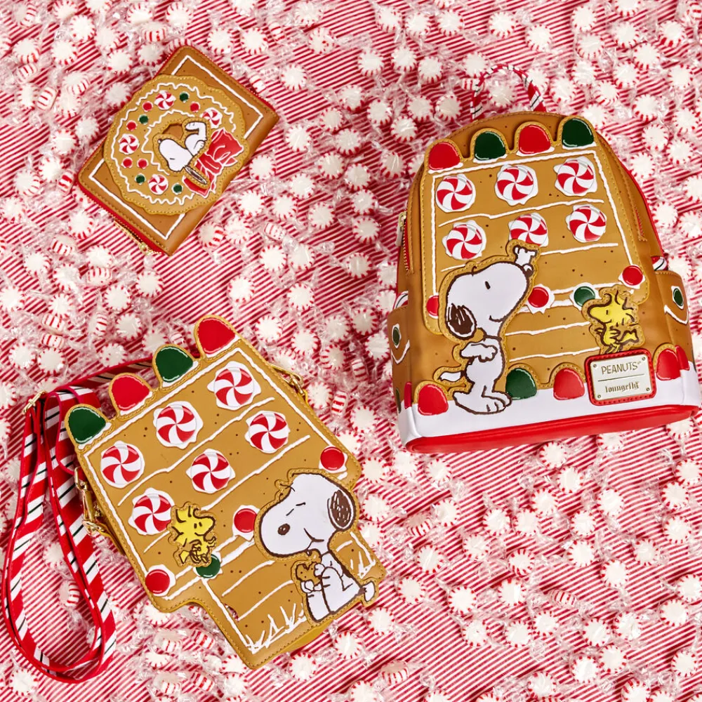 Peanuts Snoopy Gingerbread Wreath Scented Zip Around Wallet Shop