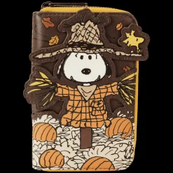 Peanuts Snoopy Scarecrow Cosplay Zip Around Wallet Best Sale