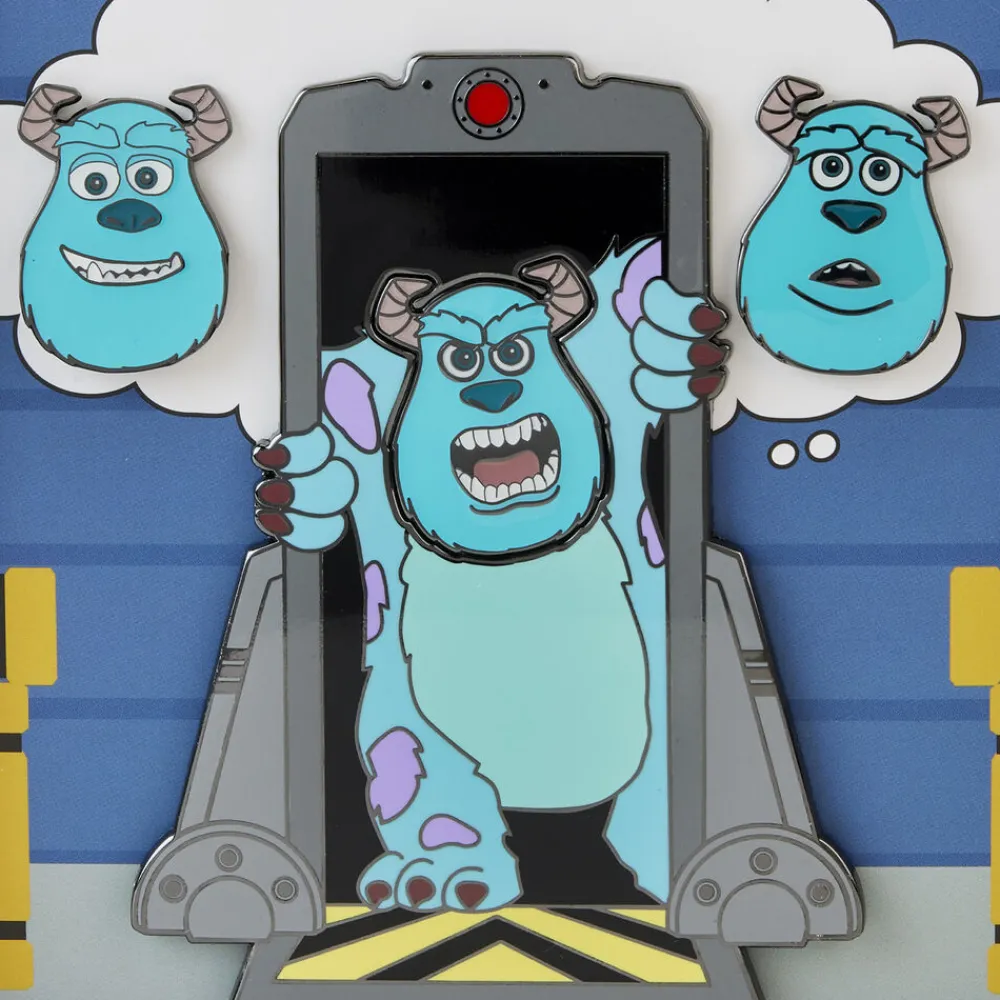 Pixar Sulley Door Mixed Emotions 4-Piece Pin Set Outlet