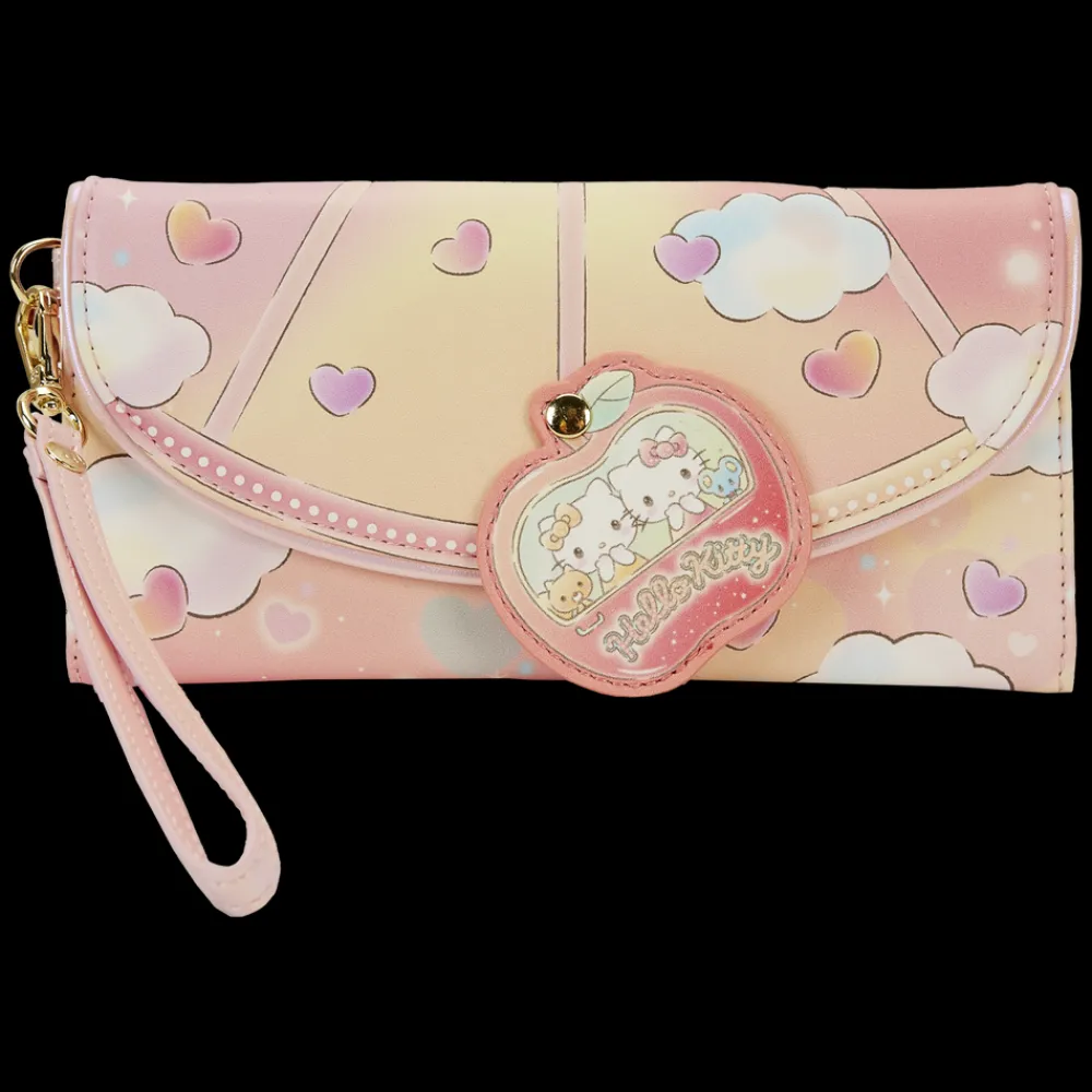 Sanrio Hello Kitty Carnival Flap Wristlet Wallet Clearance