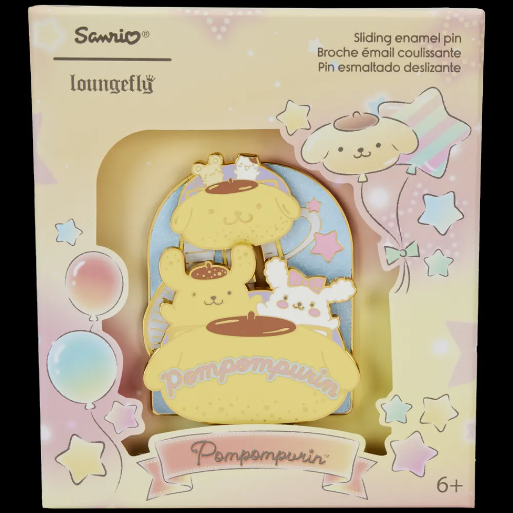 Sanrio Pompompurin Carnival 3" Collector Box Sliding Pin Discount