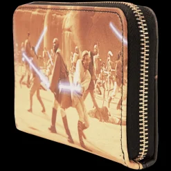 Star Wars : Episode Ii Attack Of The Clones Scene Zip Around Wallet Shop