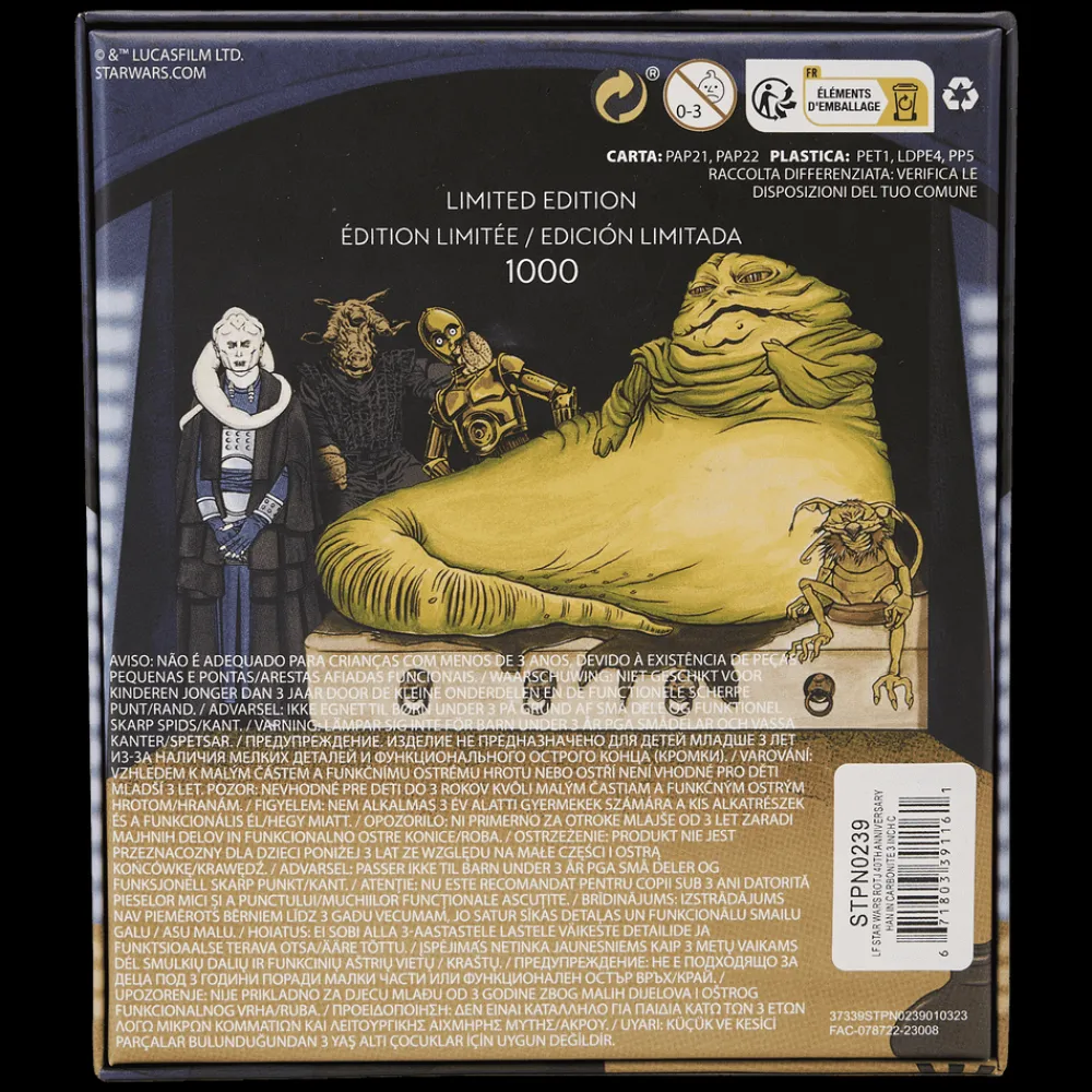 Star Wars : Return Of The Jedi 40Th Anniversary Han Solo In Carbonite Sliding Pin New