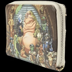 Star Wars : Return Of The Jedi Jabba'S Palace Zip Around Wallet Sale