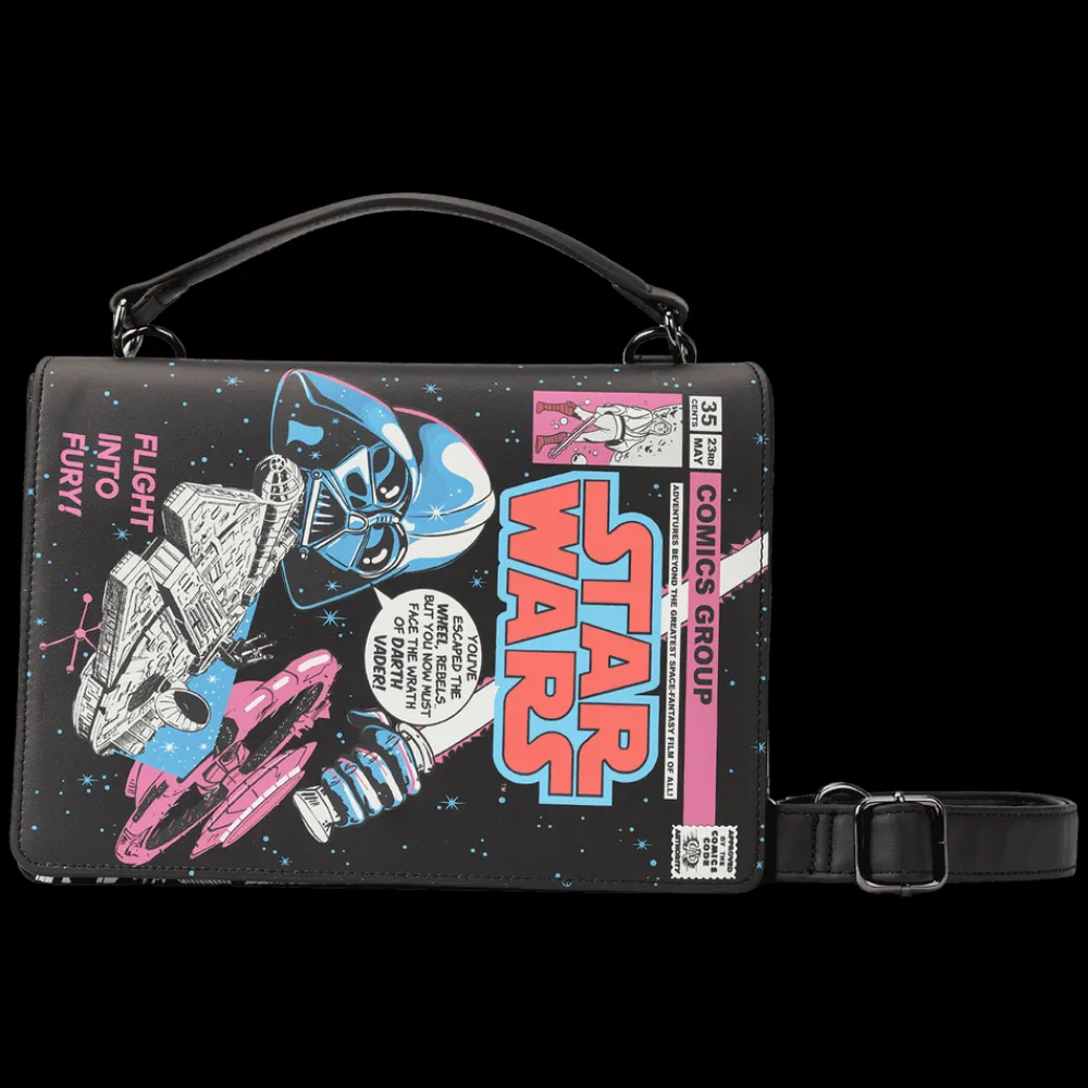 Star Wars Stitch Shoppe Dark Side Vs. Light Side Comic Book Crossbody Bag Fashion