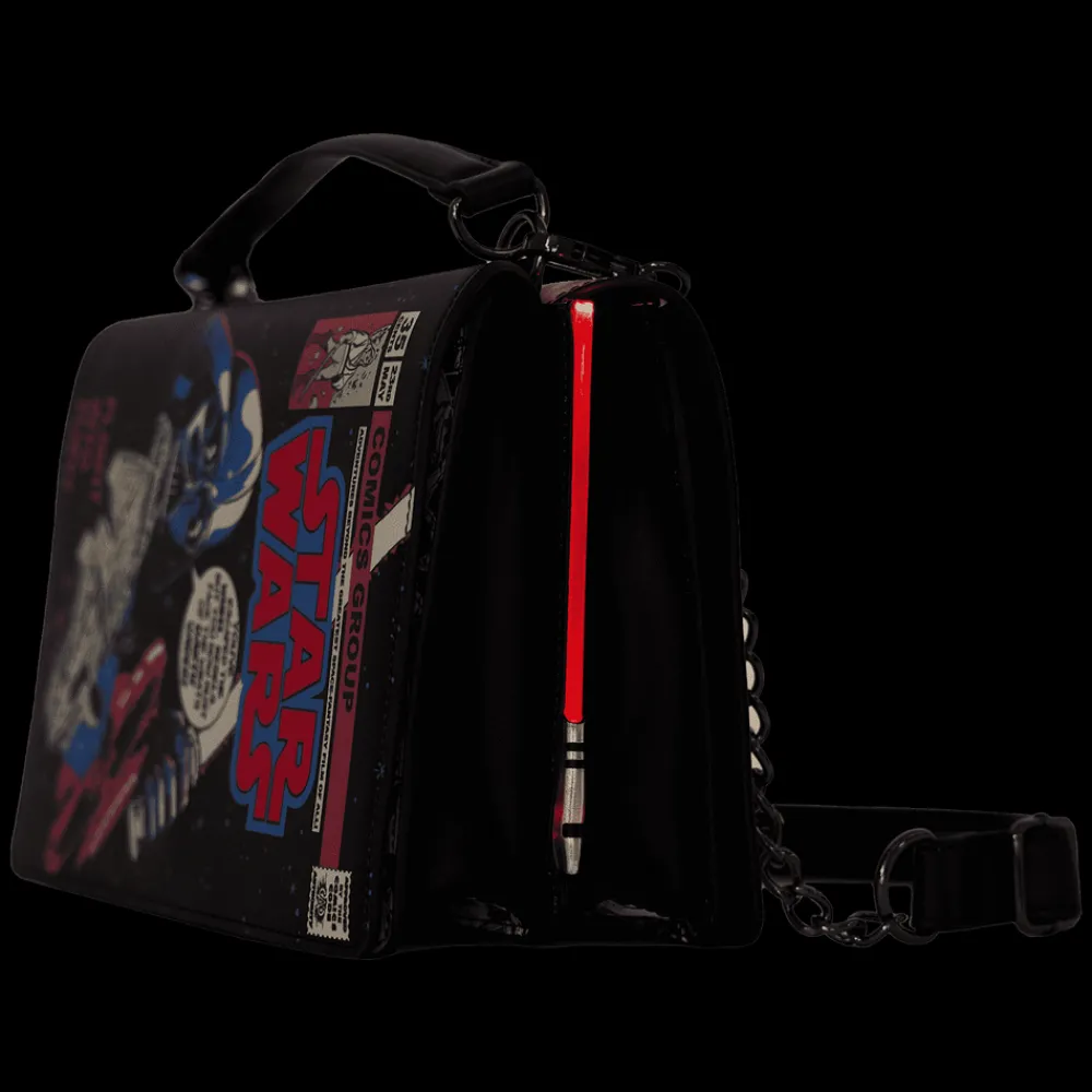 Star Wars Stitch Shoppe Dark Side Vs. Light Side Comic Book Crossbody Bag Fashion