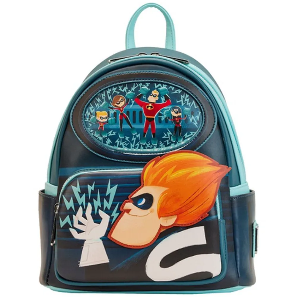Pixar The Incredibles Syndrome Glow Mini Backpack New
