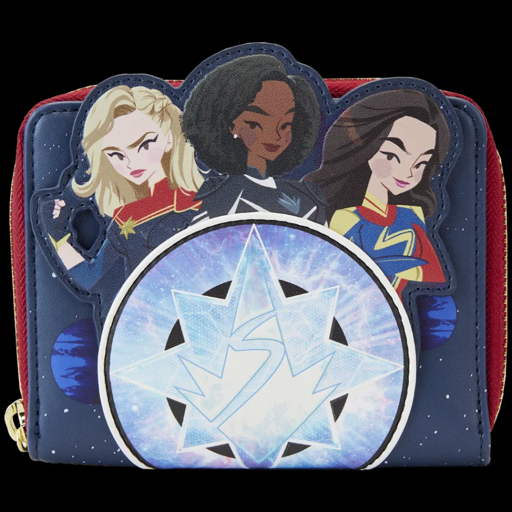 Marvel The s Symbol Glow Zip Around Wallet Outlet