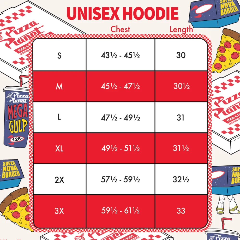 Pixar Toy Story Pizza Planet Unisex Hoodie Store