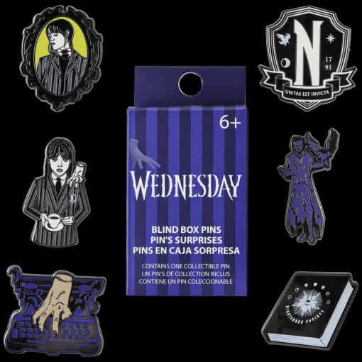 The Addams Family Wednesday Addams Nevermore Mystery Box Pin Best Sale